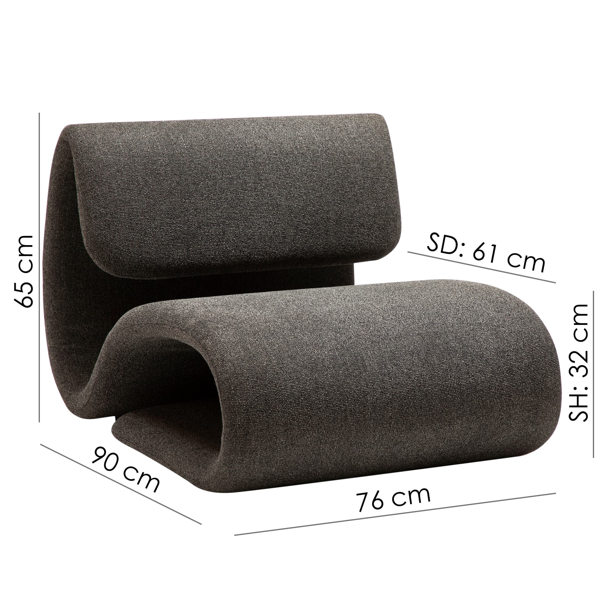 Dubna Loungestol Boucle Grau