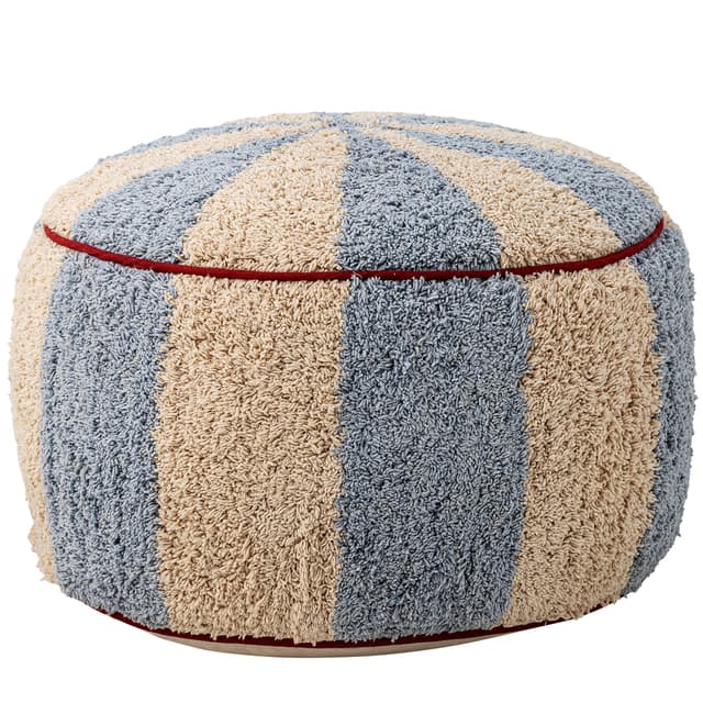 Charoline Pouf Sitzpouf Blau 26x44