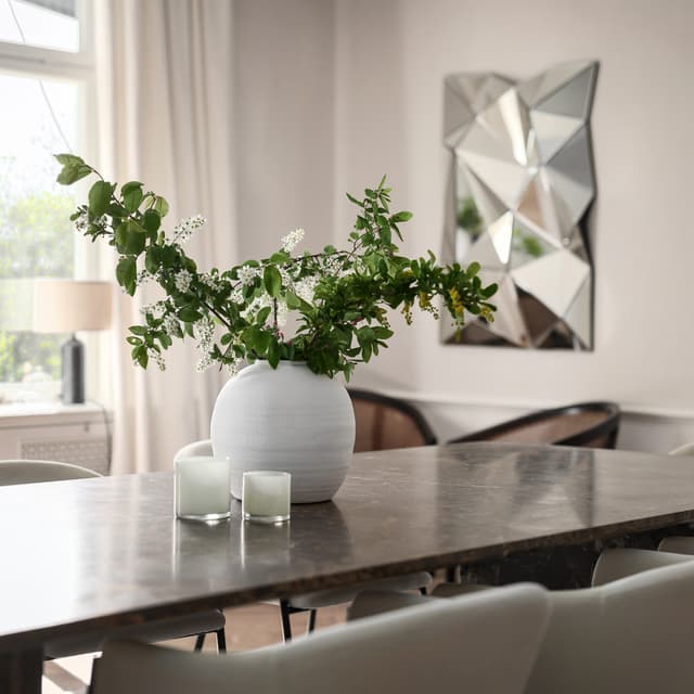 Lyric Windlicht Leinen 8cm