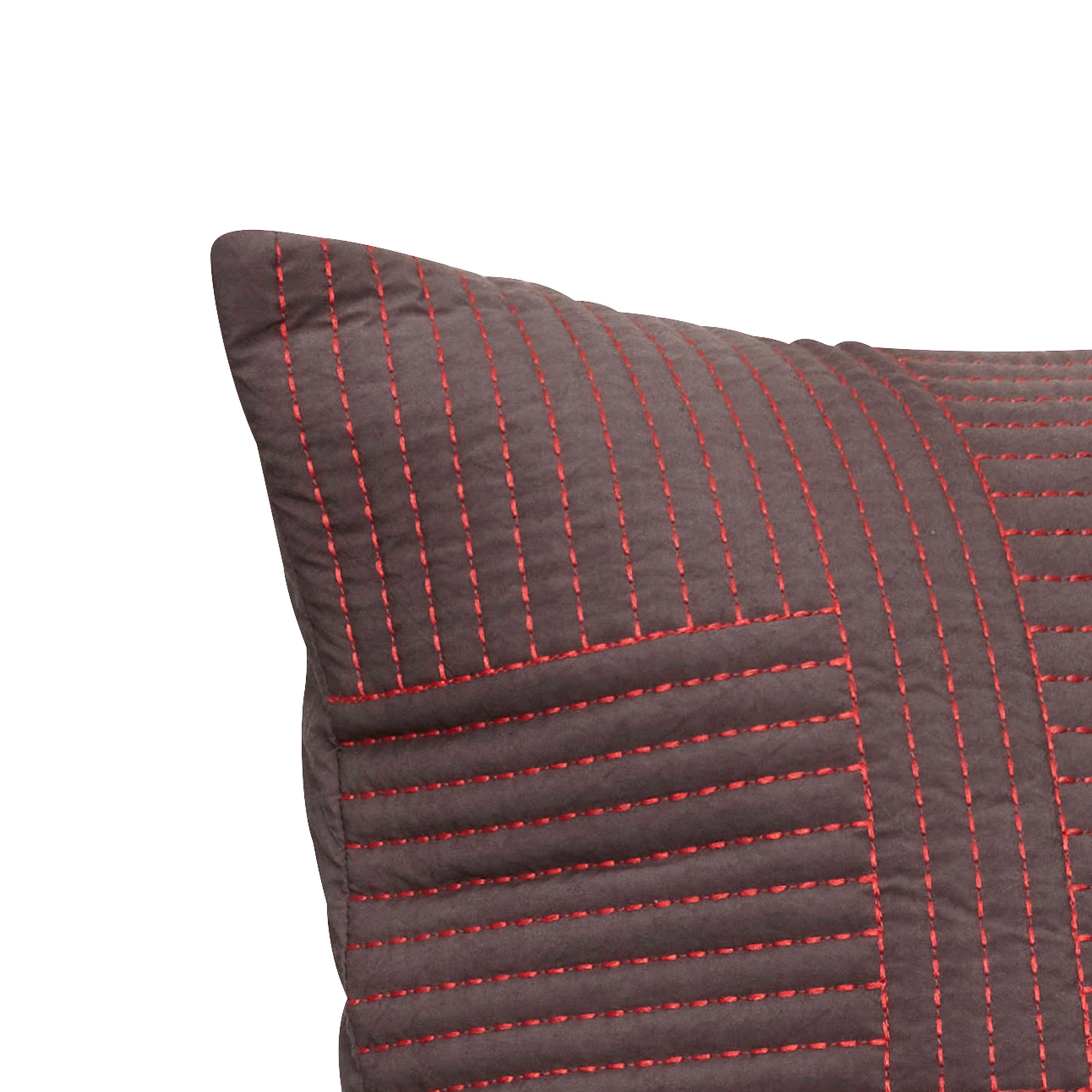 Floy Kissen Brown Red 60x60