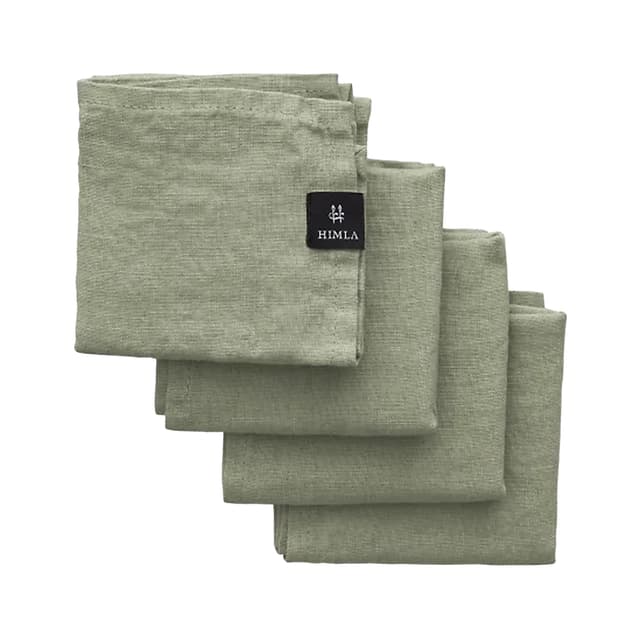 Sunshine Leinenserviette Salbei 4er-Pack