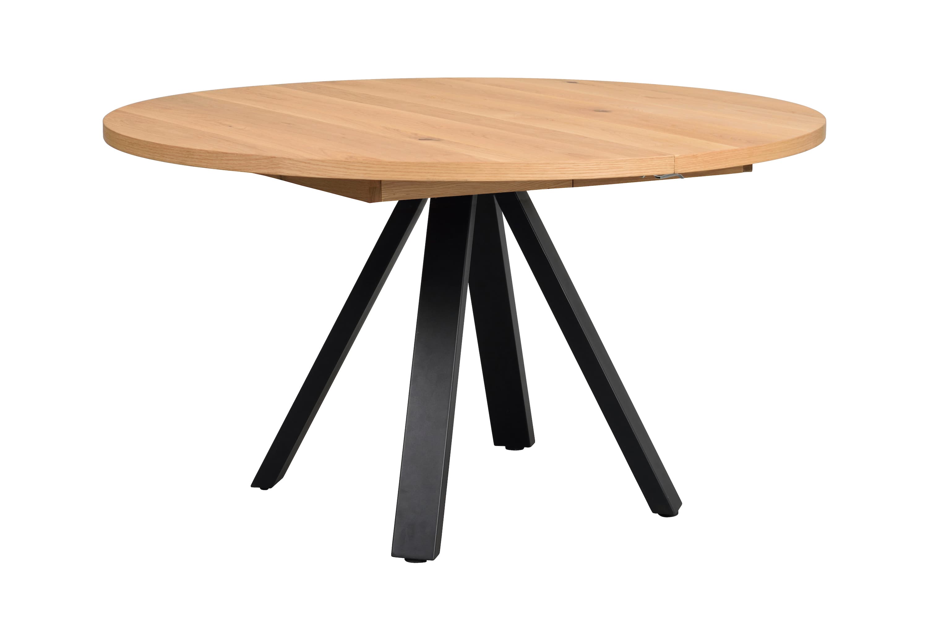 Maddock Dining Table Oak/Black Ø135