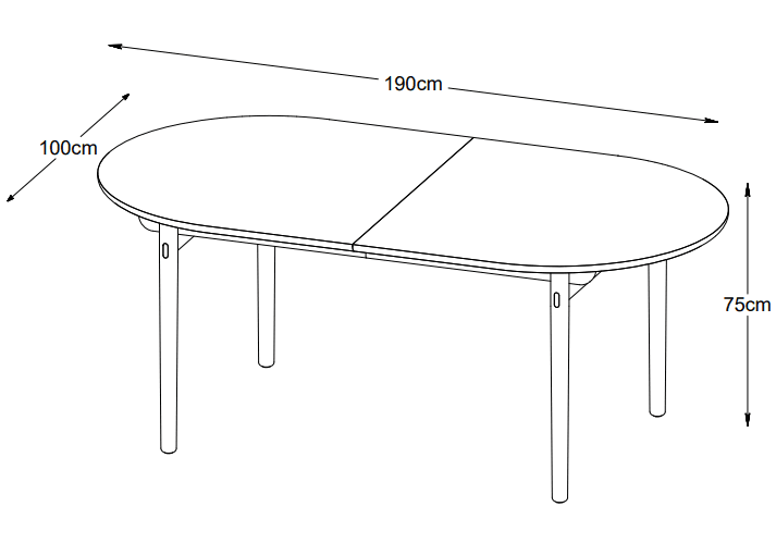 Alice Esstisch Natural Oak 190cm