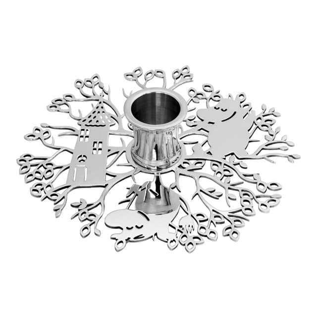 Hilke x Moomin No.1 Candle Holder Silver 16cm