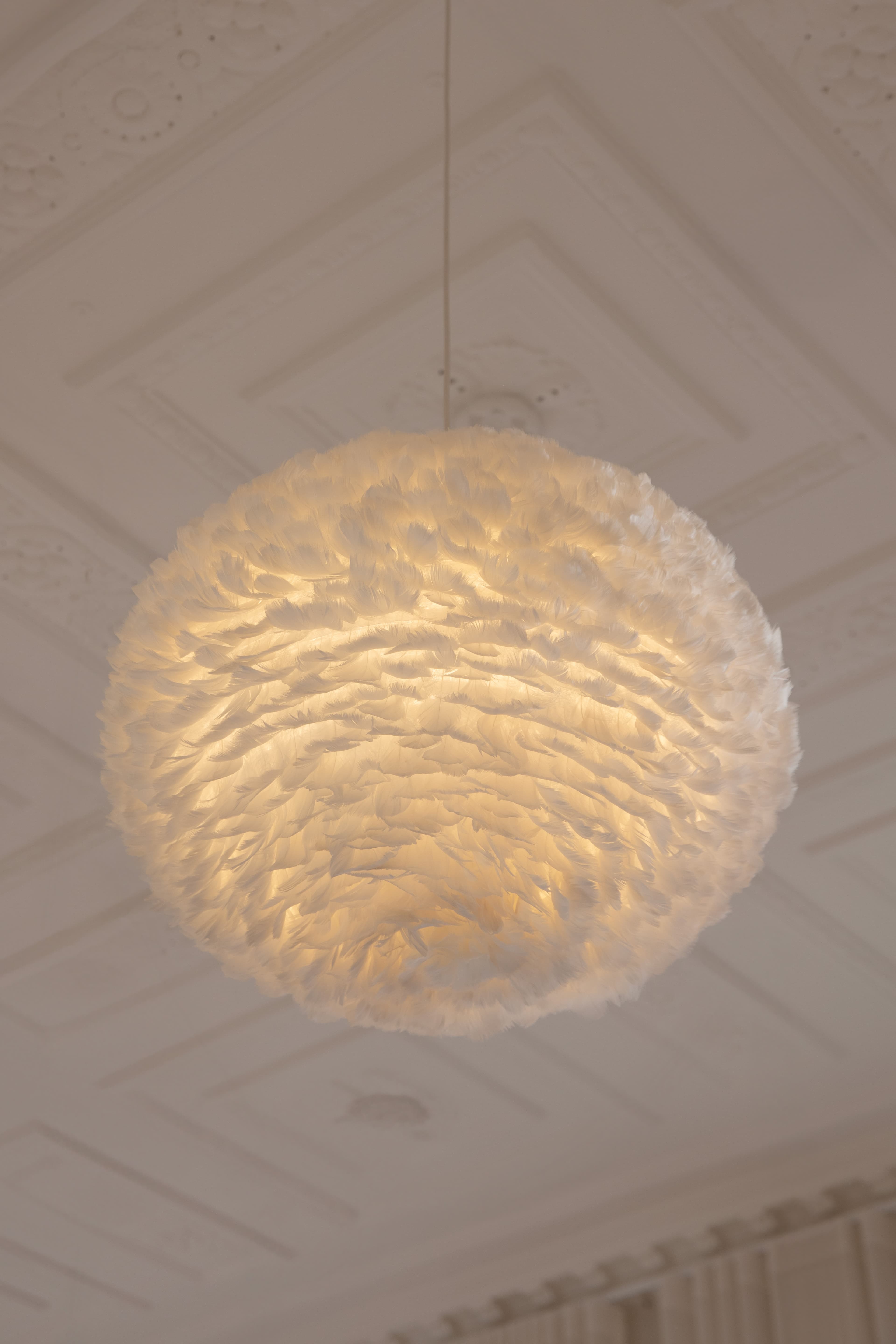 Eos Federlampe Weiß Medium