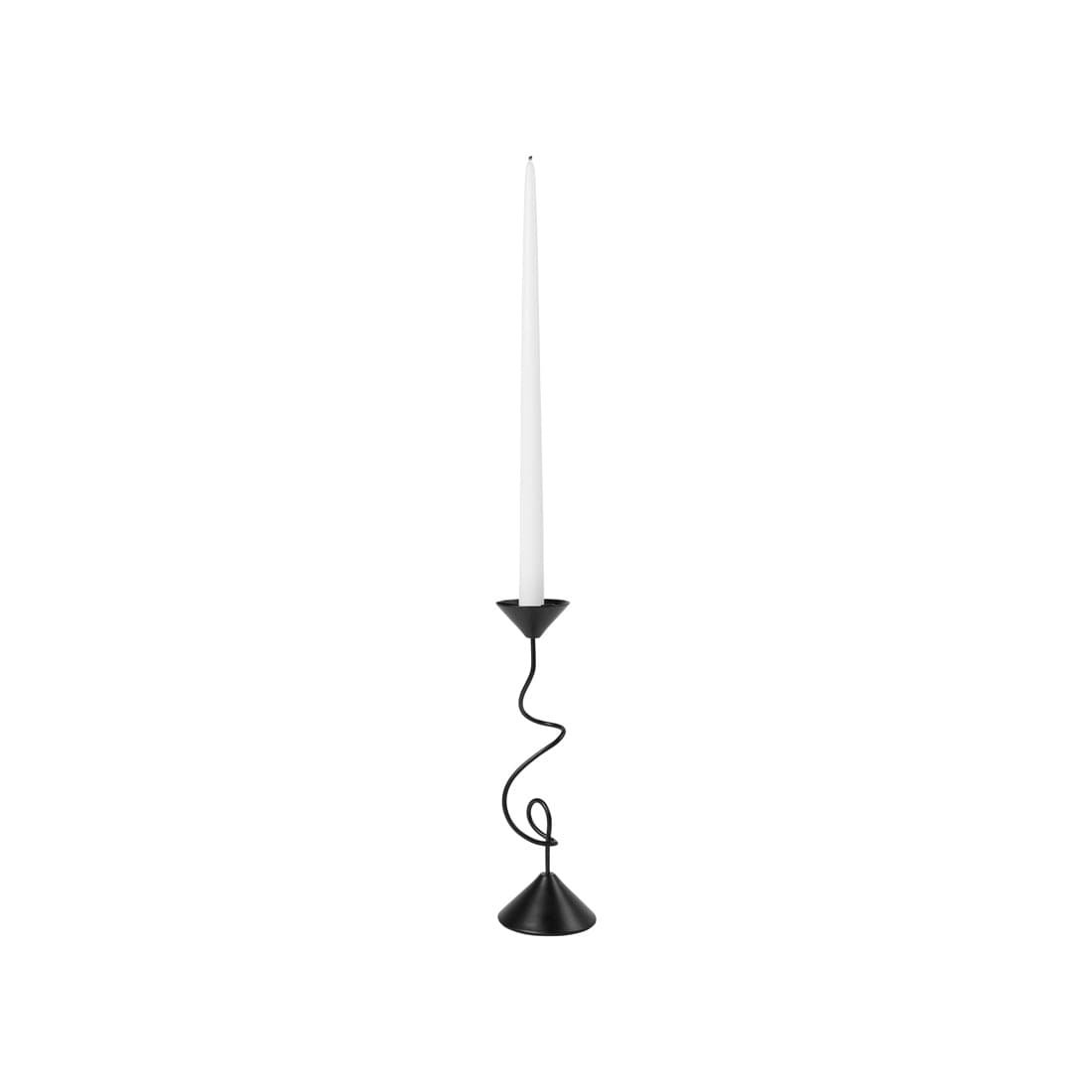 Selma Kerzenhalter Schwarz 26cm