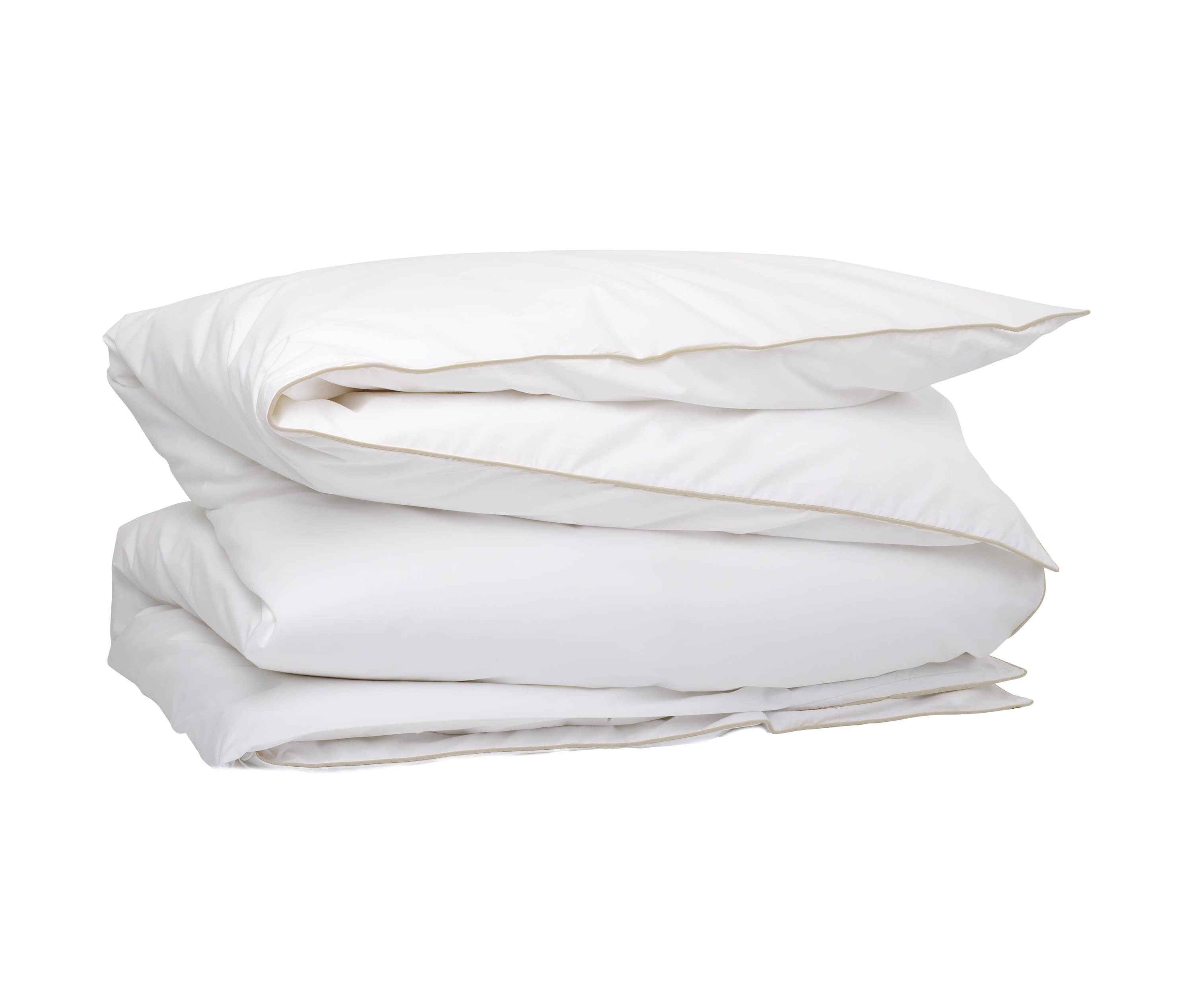 Allegro Bettbezug BIO Weiß/Beige 150x210