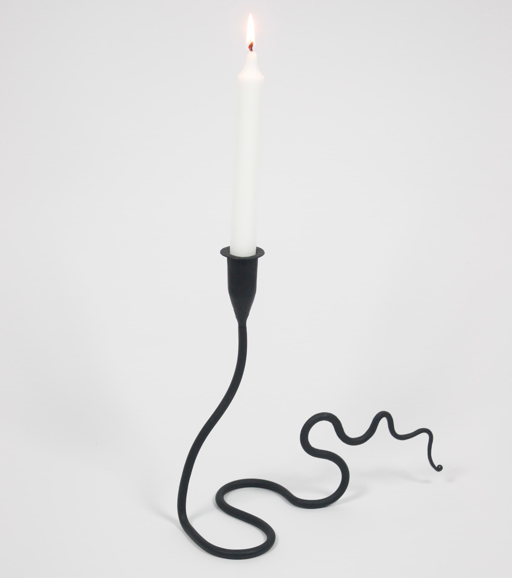 Kaa Candlestick Black 26cm