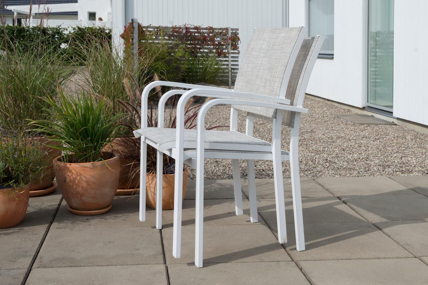 Hånger Stacking Chair White/Greige