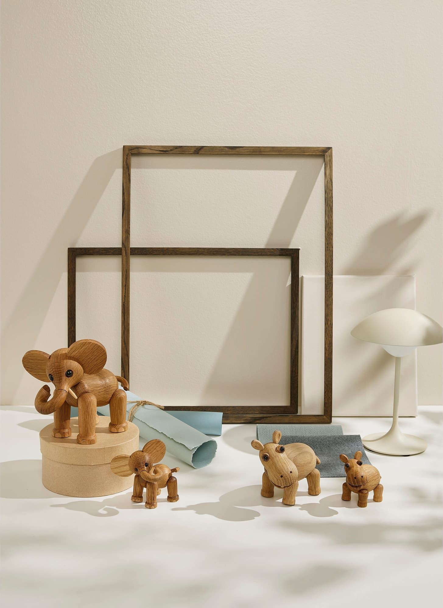 Ollie Elefant Dekoration Eiche/Ahorn 15cm