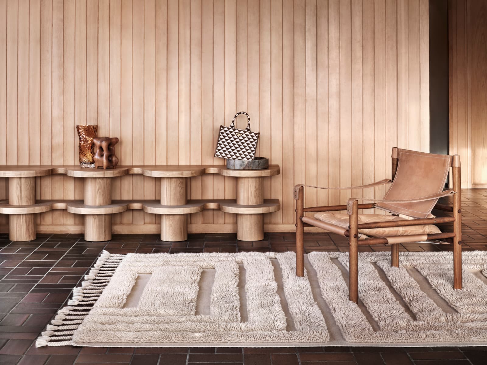 Kask Wool Rug Beige 170x240