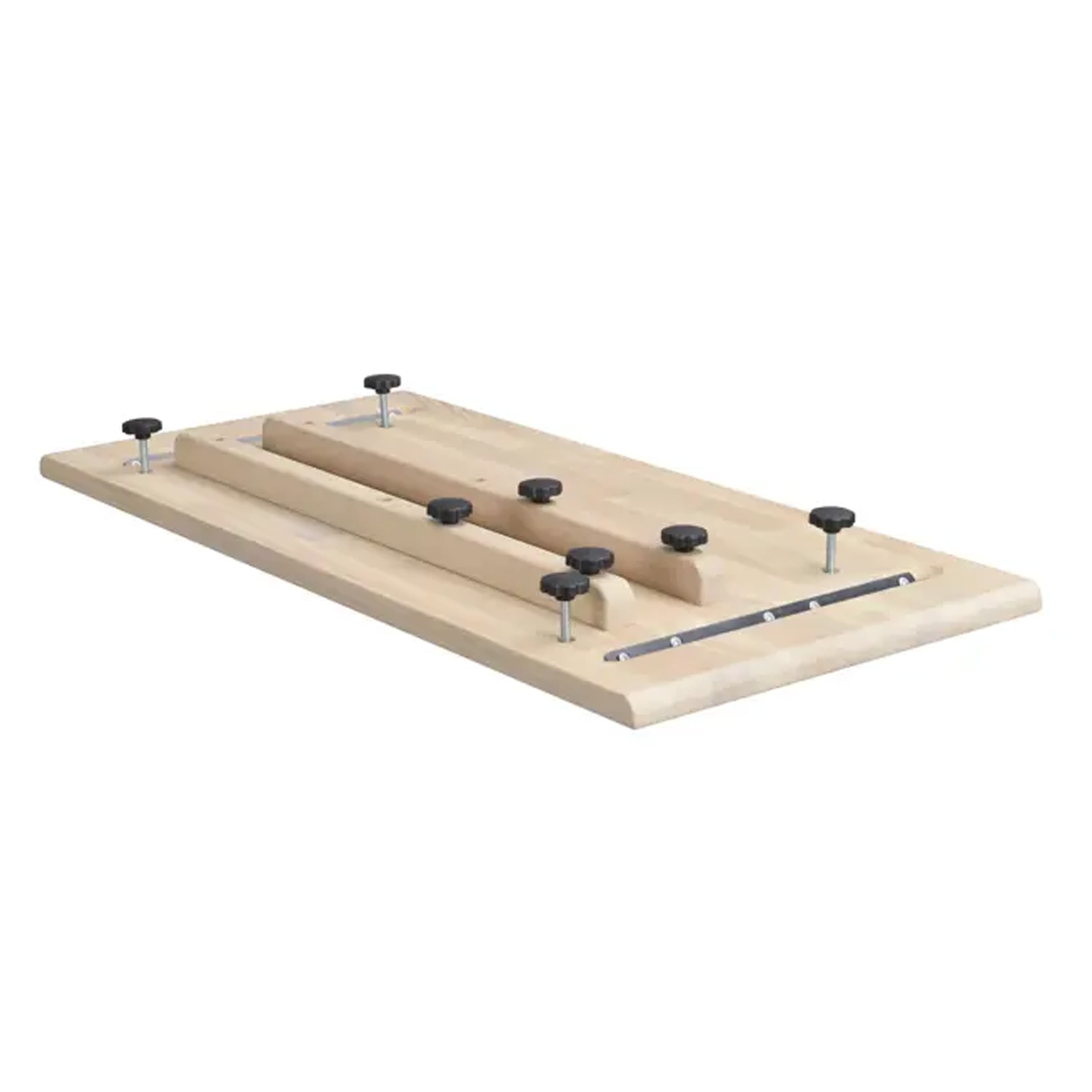 Clapperton Ansteckplatte Weiß pigmentierte Eiche 45x95