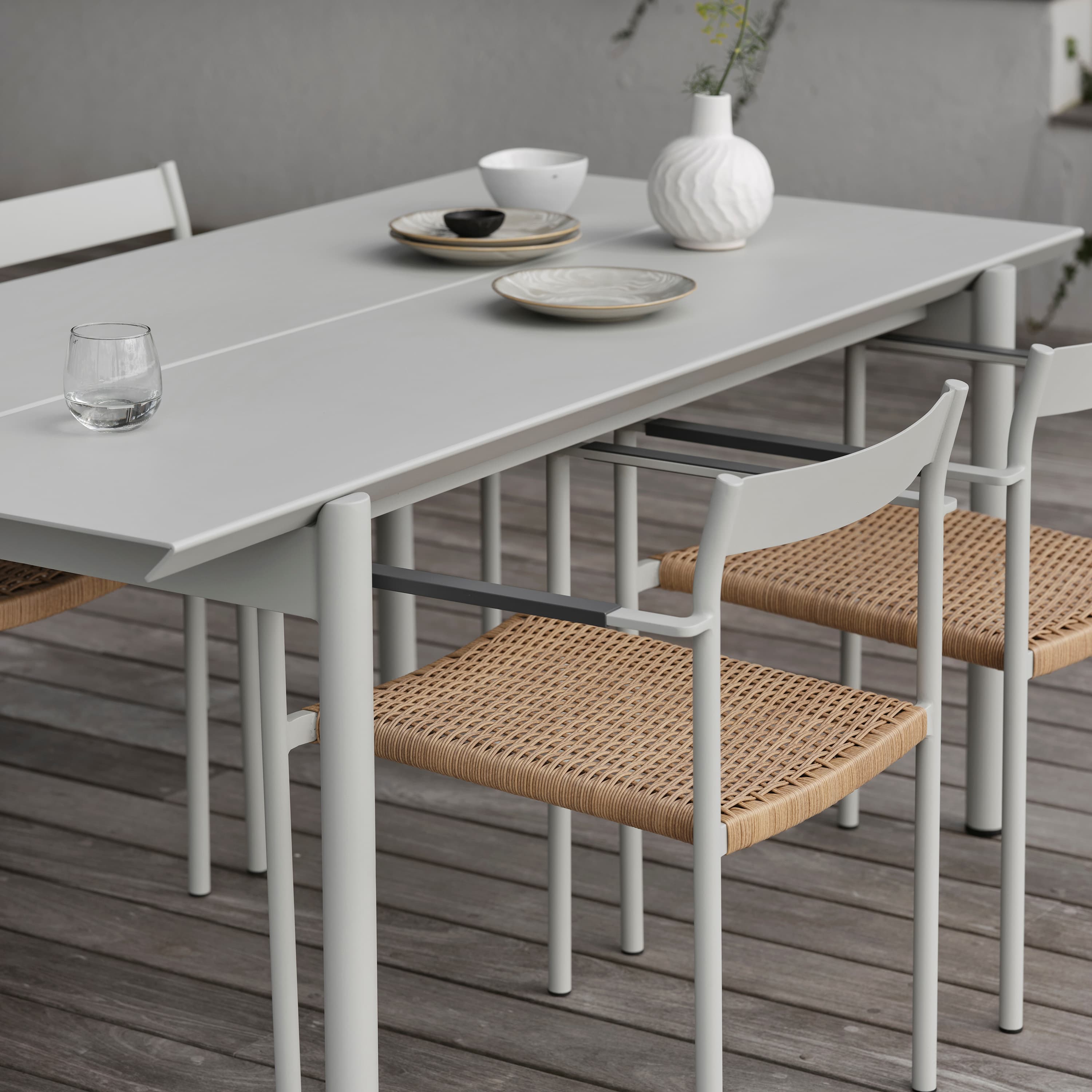 B45 Matbord Light Grey 180x92