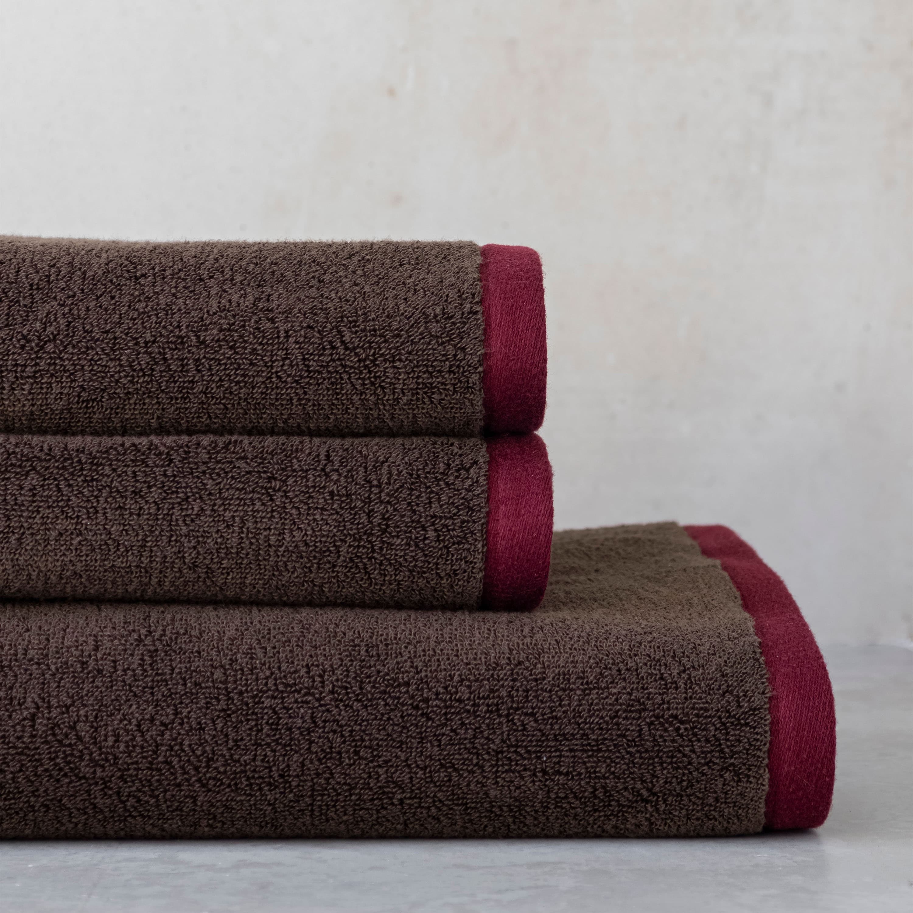 Soft Handtuch Braun/Sand 40x55 2er-Pack