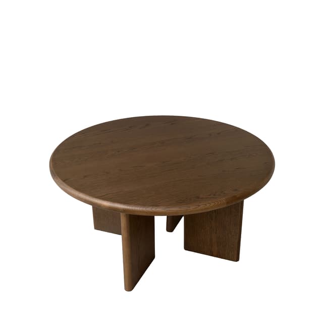 Ollie Coffee Table Brown Stained Oak 90cm