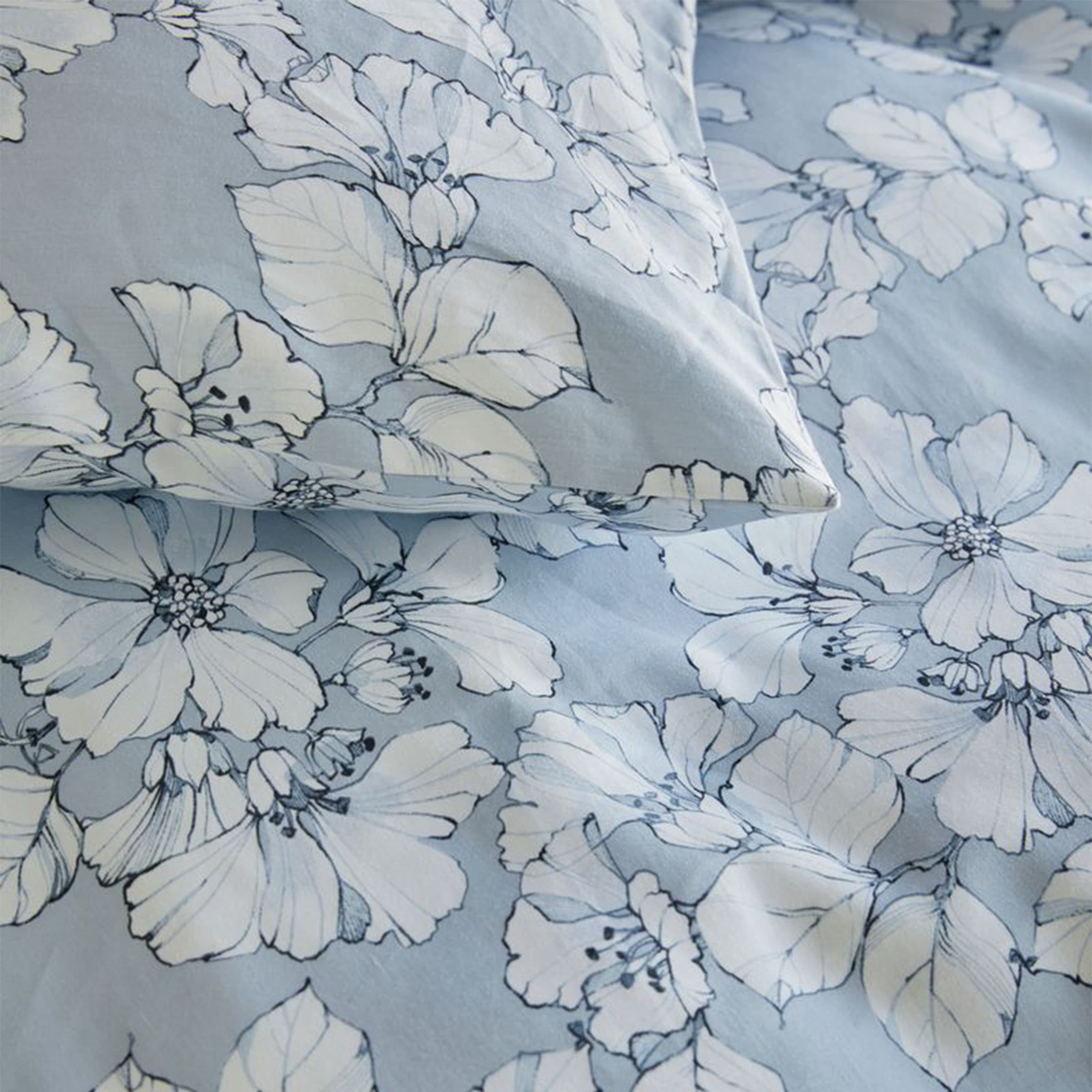 Amelia Duvet Cover Set Sateen Light Blue 150x210/50x60