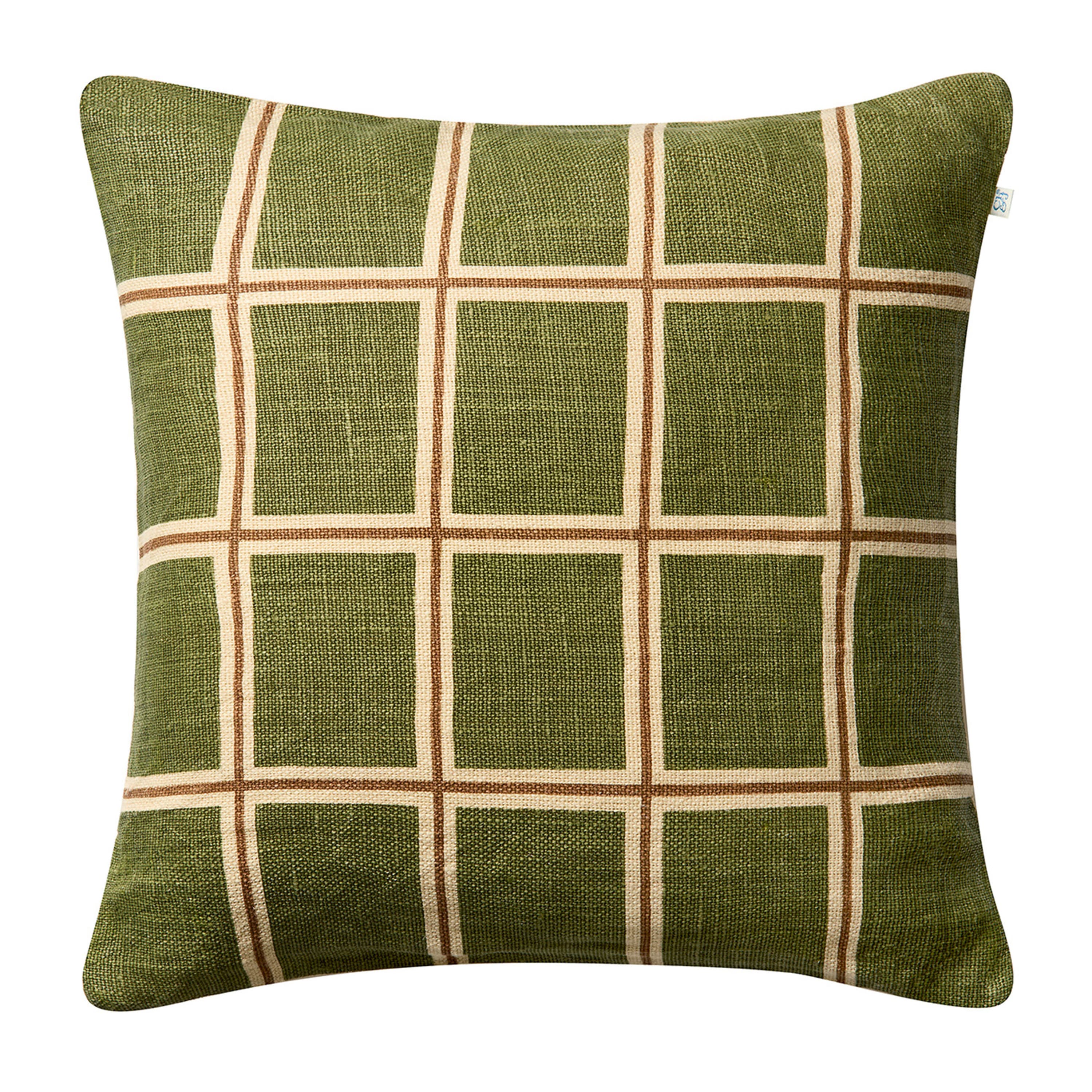 Raha Kissenhülle Cactus Green/Taupe 50x50