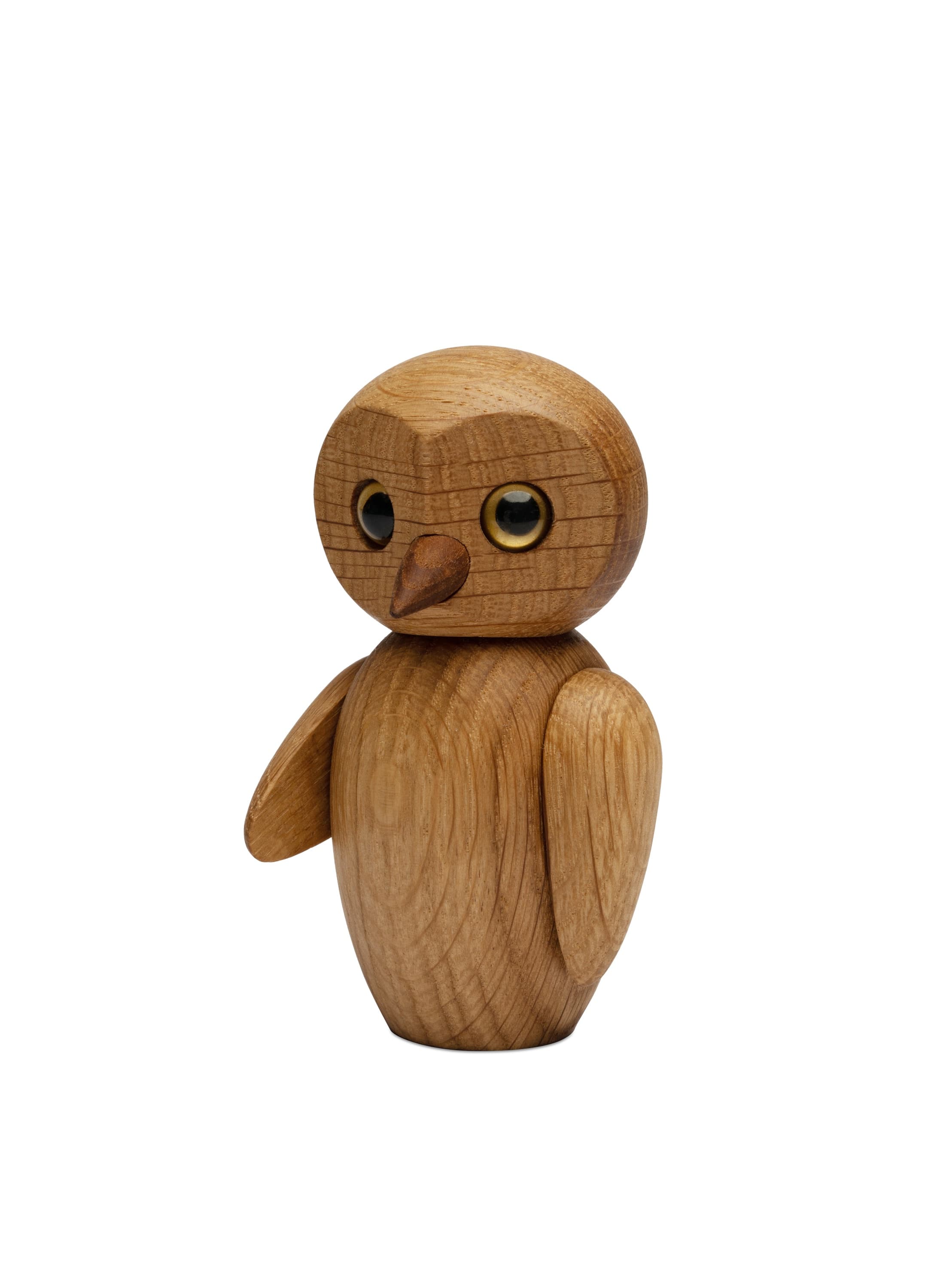 Clever Eule Dekoration Eiche 10cm
