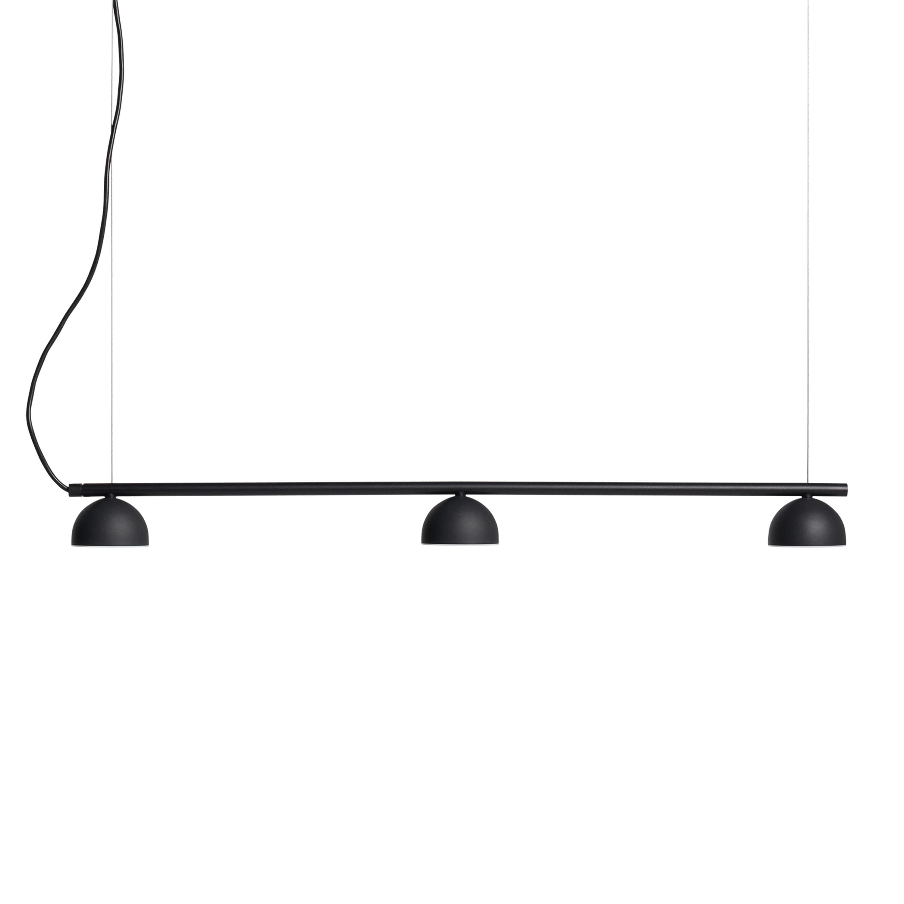 Blush Rail Rail 3 Ceiling Lamp Black Matte