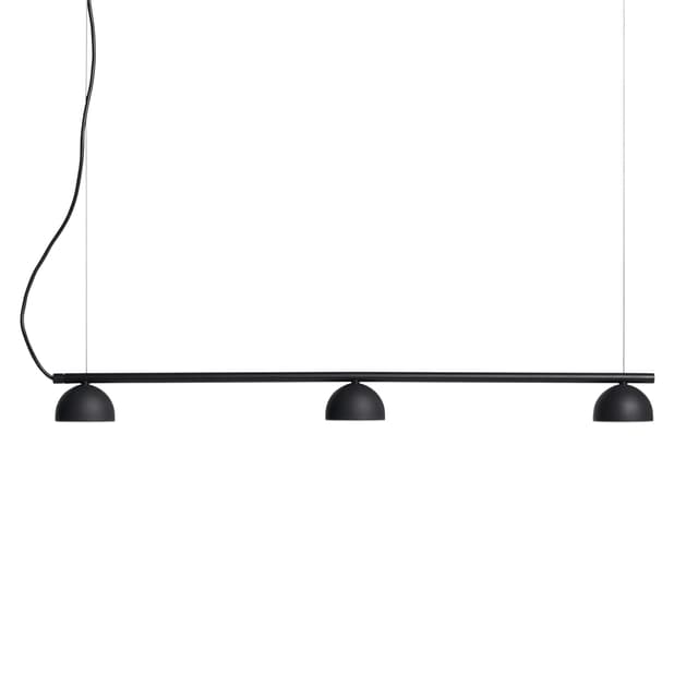 Blush Rail Rail 3 Ceiling Lamp Black Matte