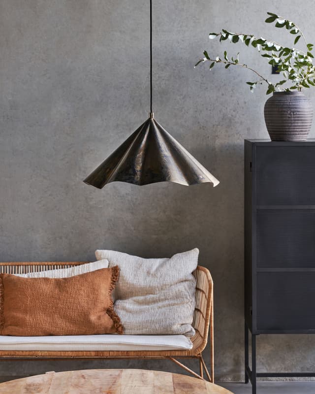 Flola Deckenlampe Antikbraun Ø50