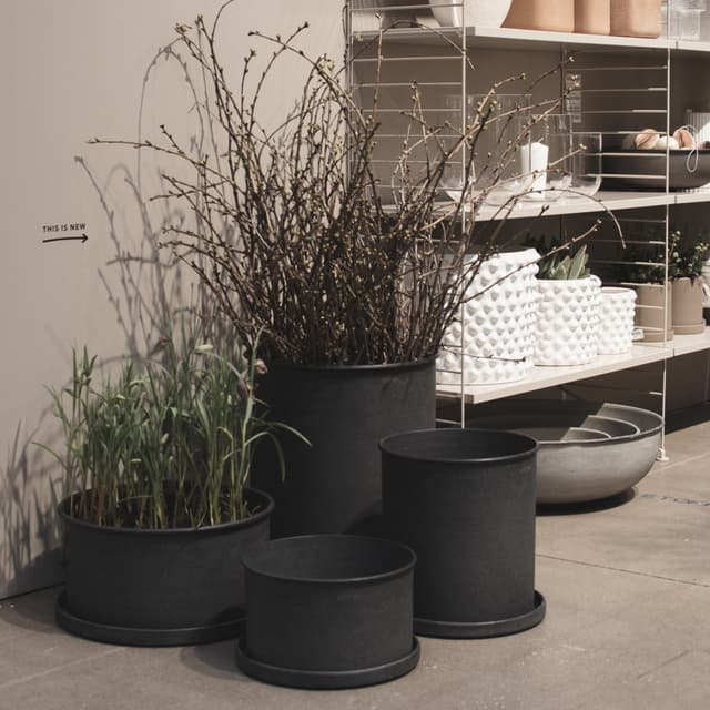 Plant Schüssel Kruka Schwarz 2er-Pack
