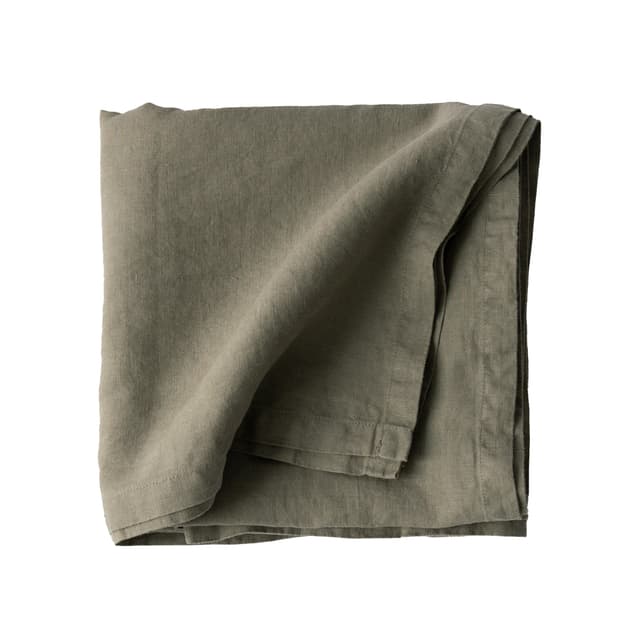 Leinentischdecke Olive 145x145
