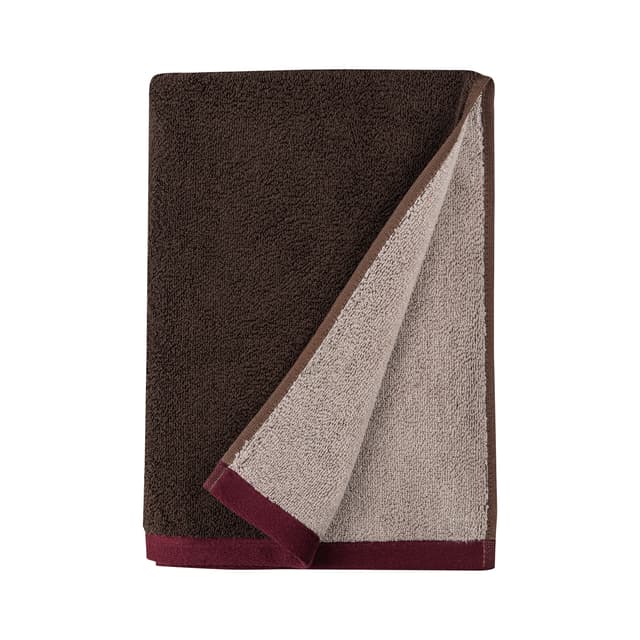 Soft Handtuch Braun/Sand 70x133