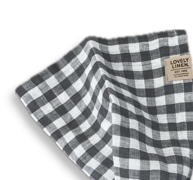 Misty Duvet Linen Square Dark Grey 145x380