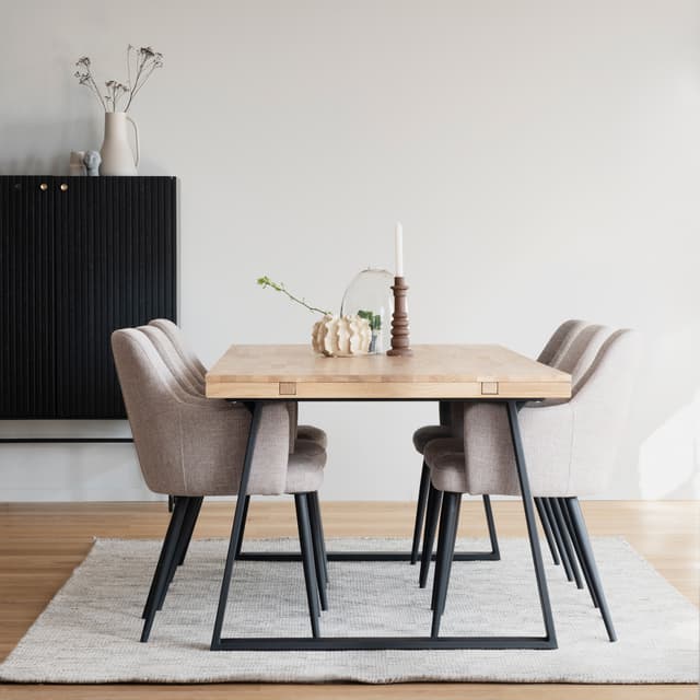 Brooklyn Esstisch U-Bein Eiche 220cm
