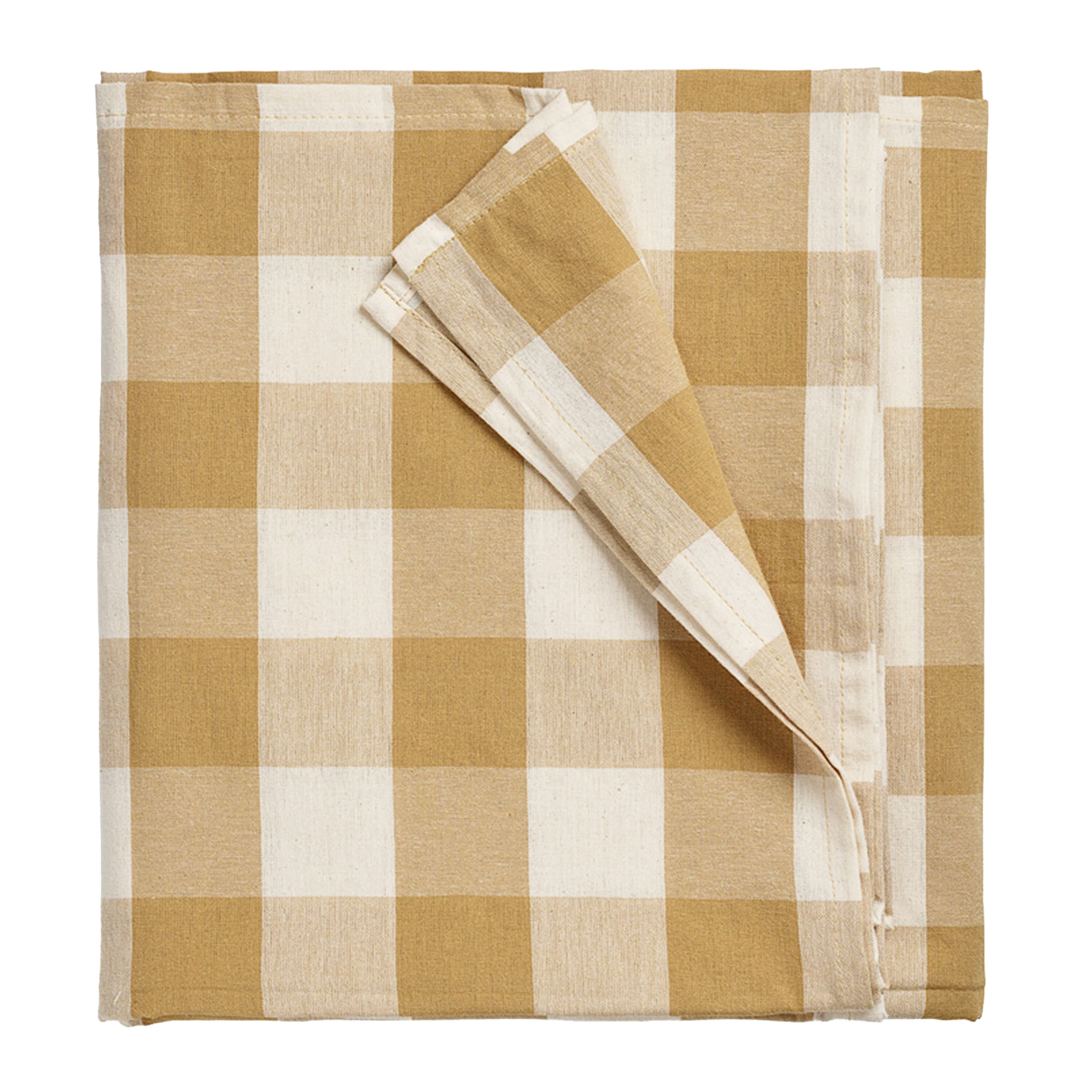 Ruth Tablecloth Yellow/White 180x145
