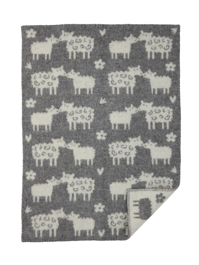 Bää Organic Wool Blanket 65x90 Grey