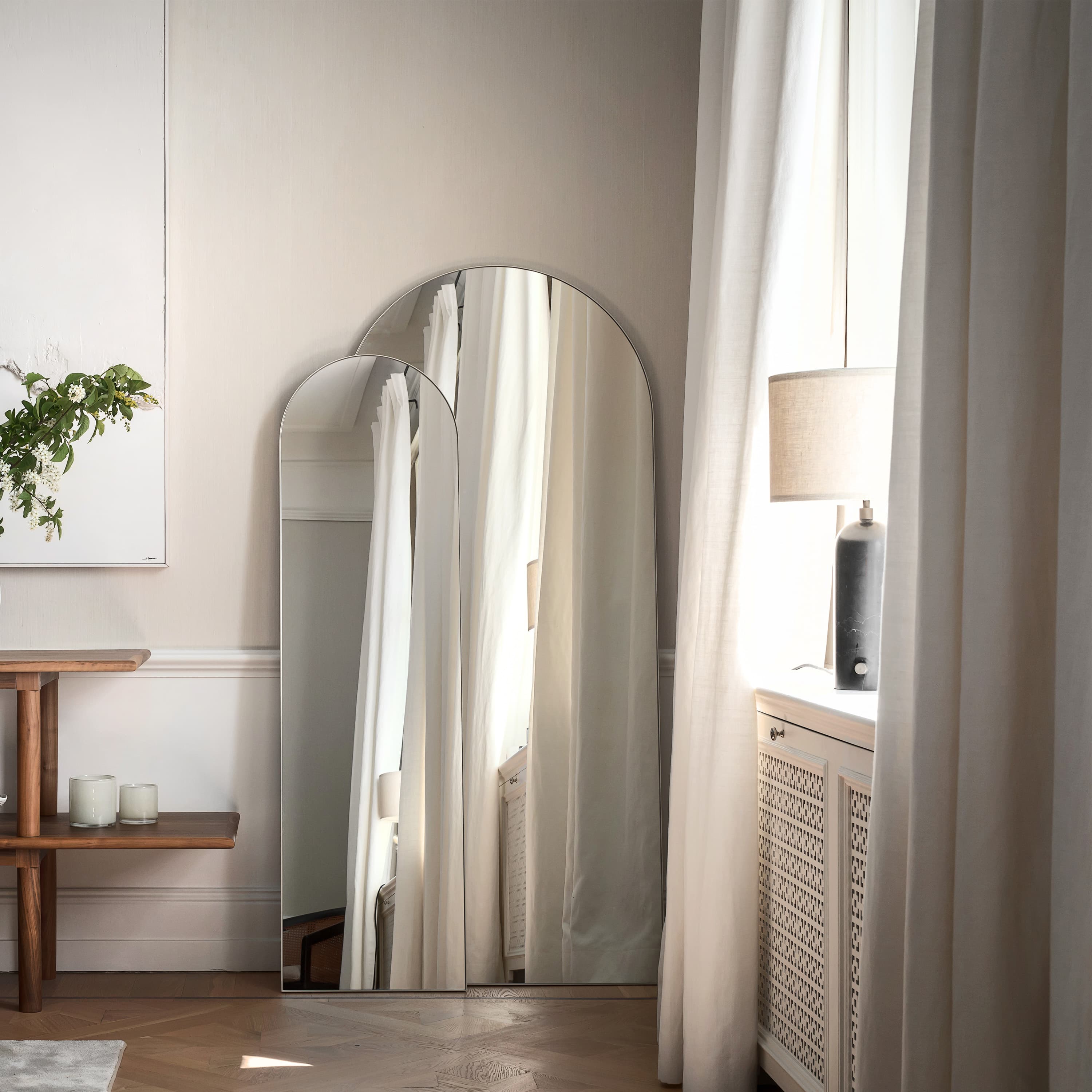 Arco Spiegel 40x140cm Beige