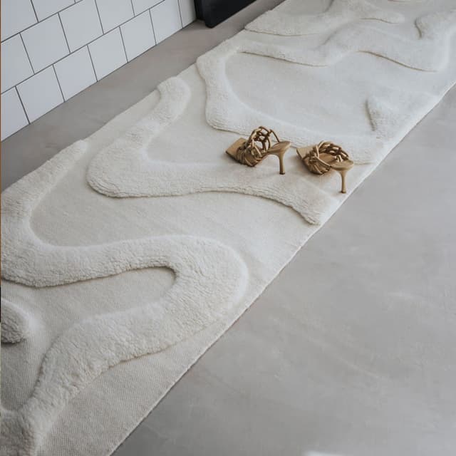 Norlander Wool Hallway Runner Offwhite 80x300 cm