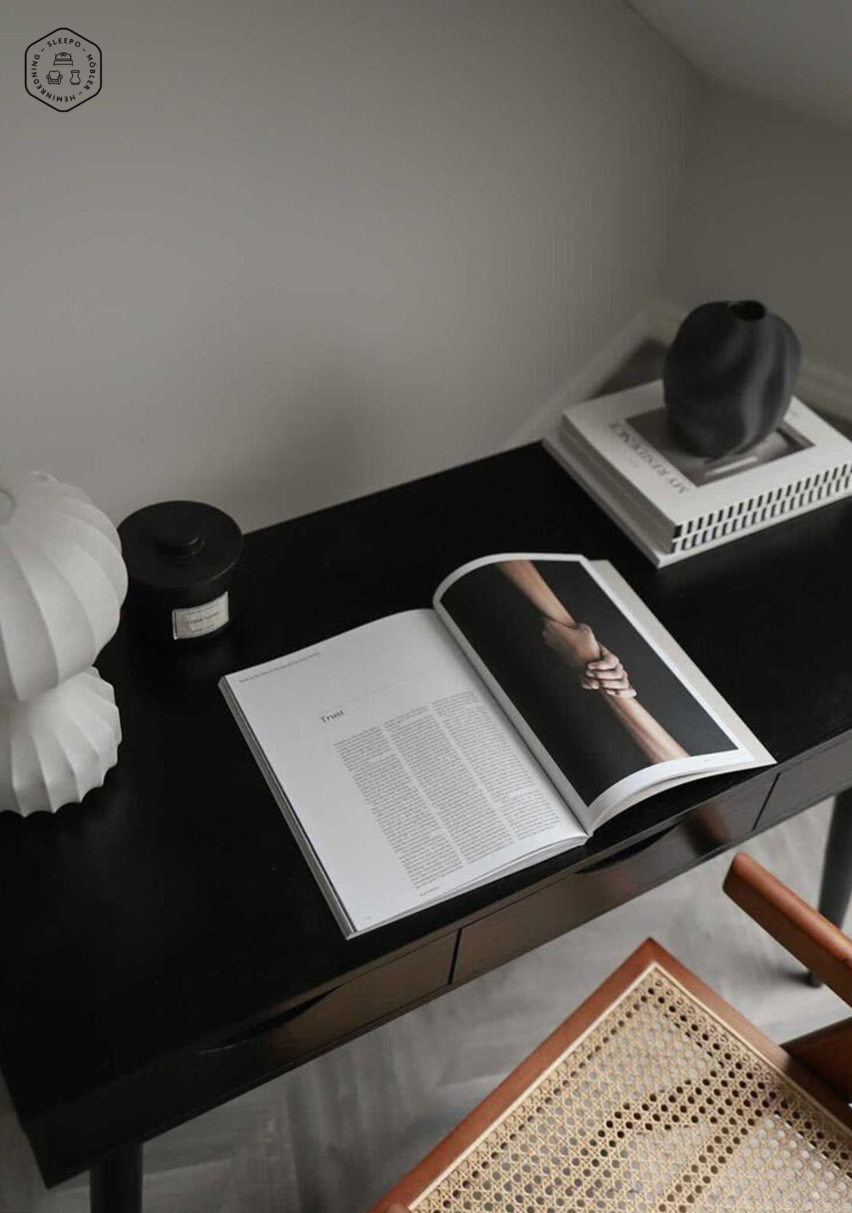 Molly Desk Black 110cm