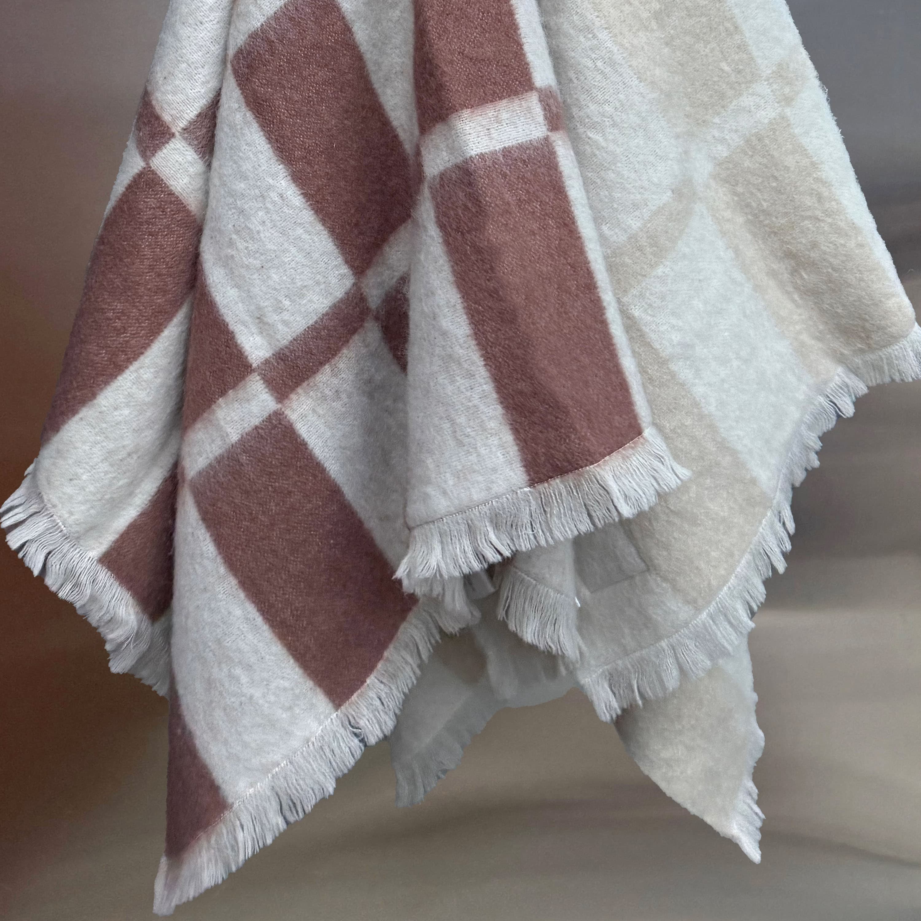 Hallin Mohair Throw Blue 130x170