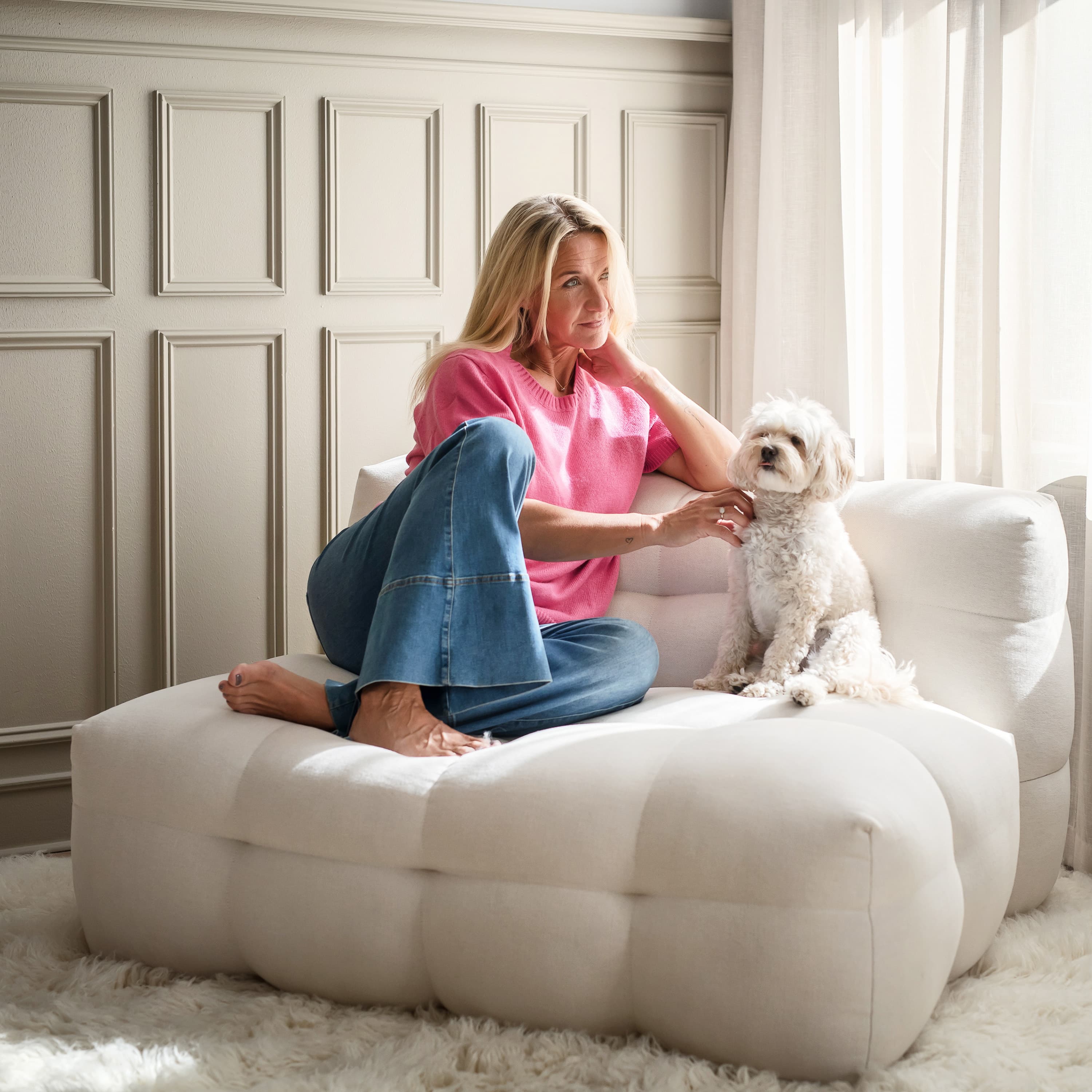 Billie Loungestuhl Nature 120cm