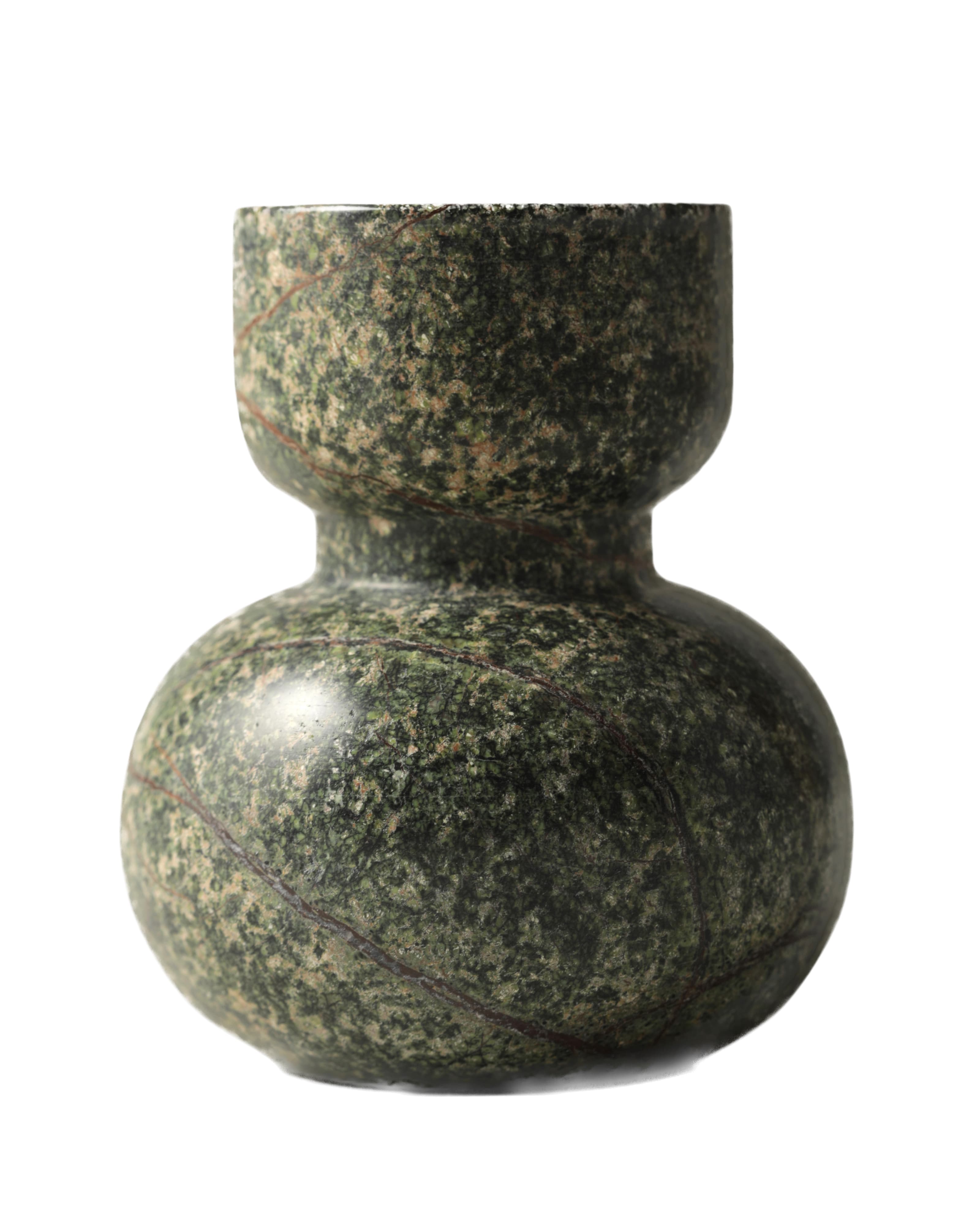 Asker Stone Kerzenhalter Grün 10cm