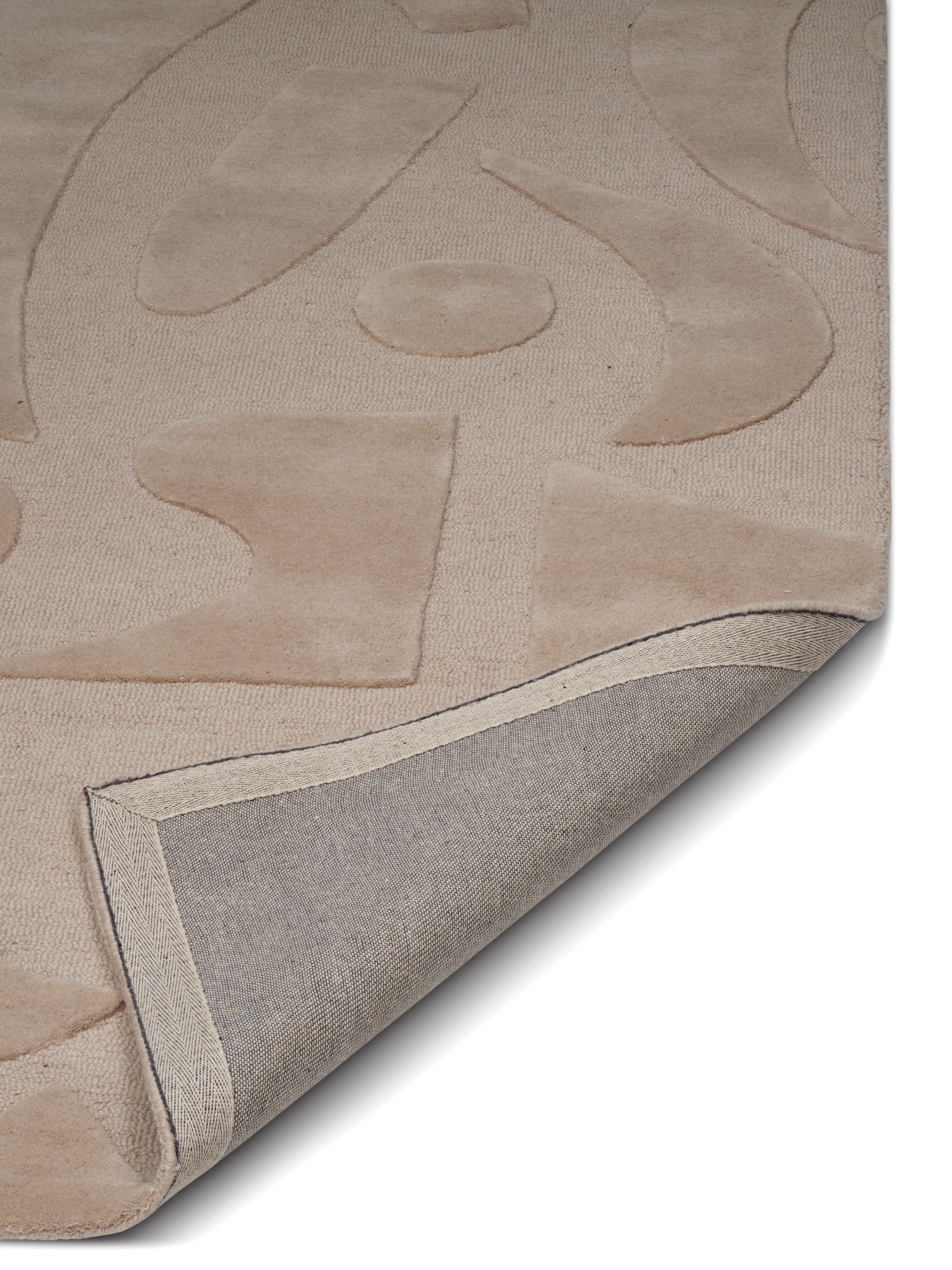 Vivid Wollteppich Beige 170x230