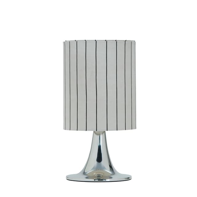 Tulip Table Lamp Silver 38cm