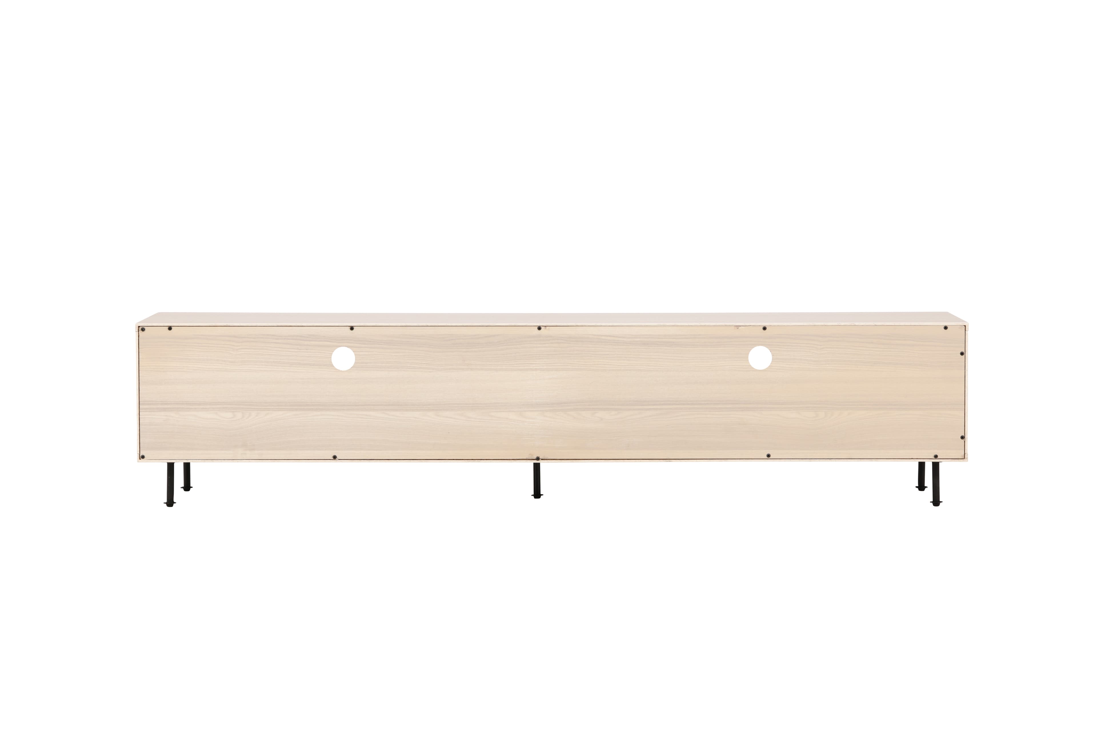 Navarra TV-Bänk Matte Black/Whitewash 180cm