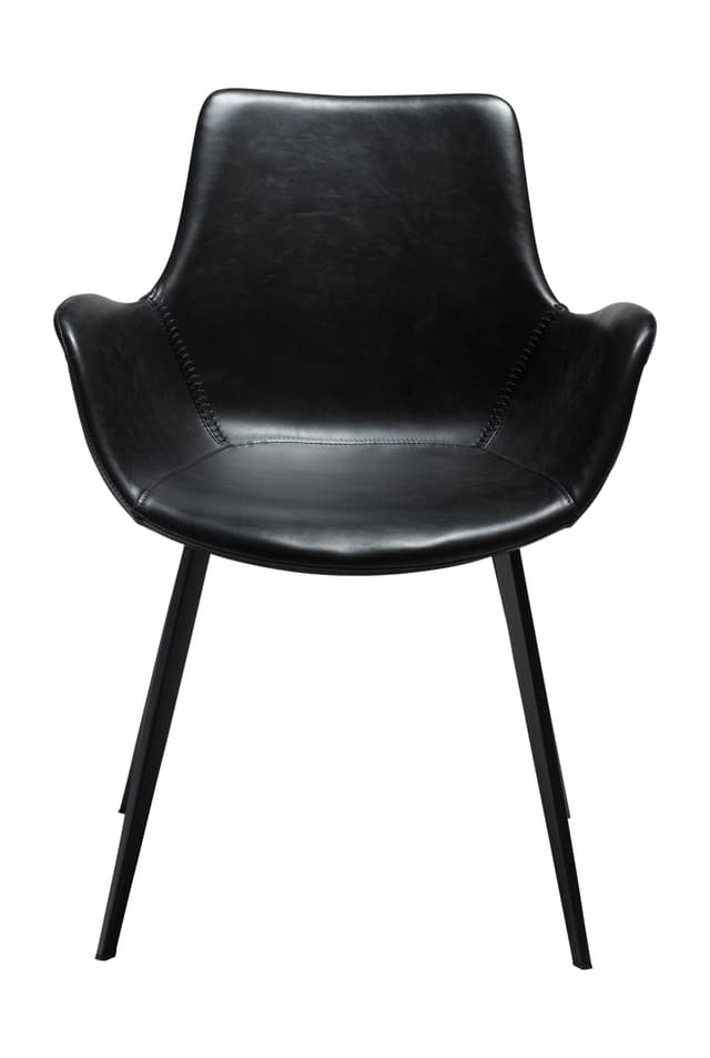 Hype Armstuhl Kunstleder Schwarz/Schwarz
