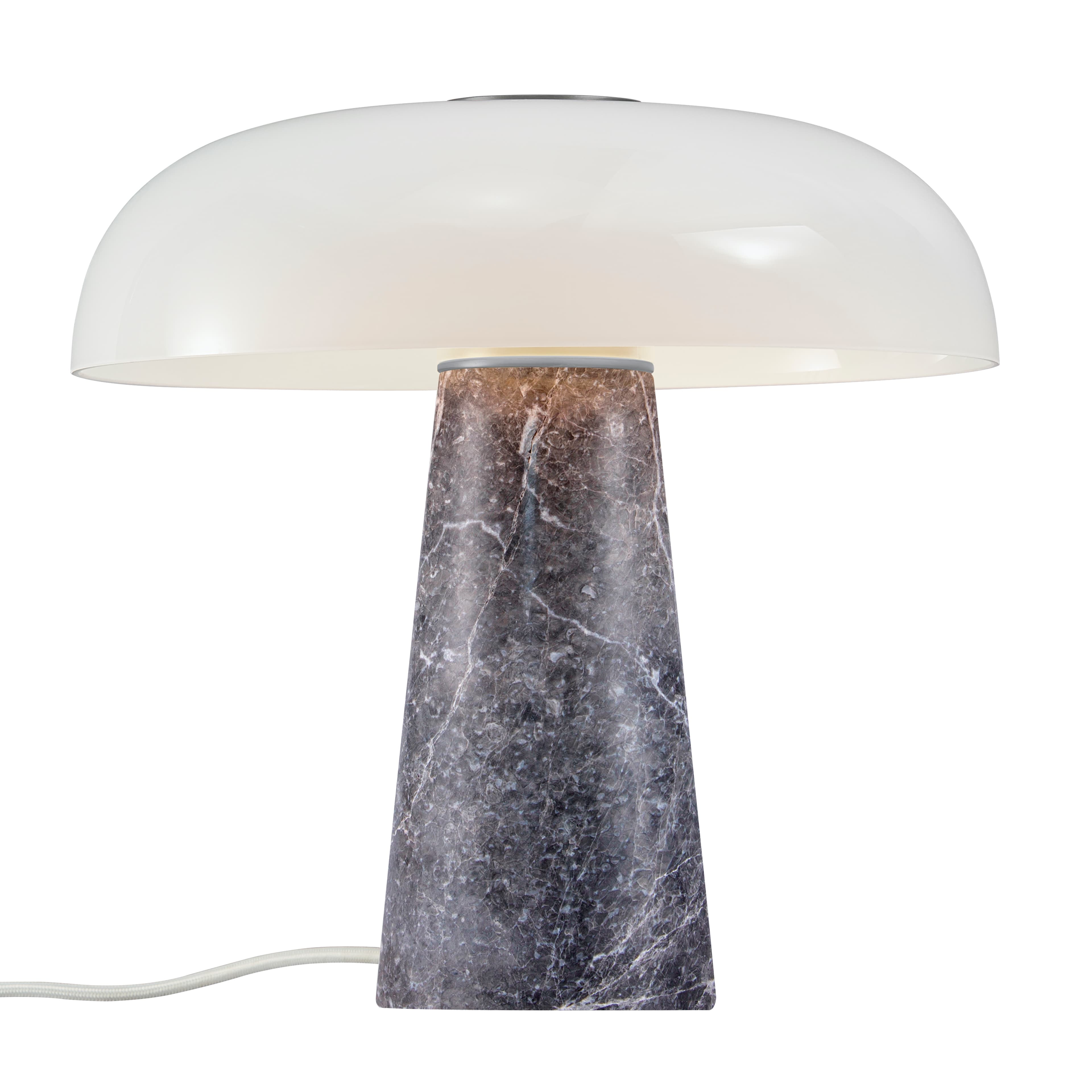 Glossy Table Lamp Gray