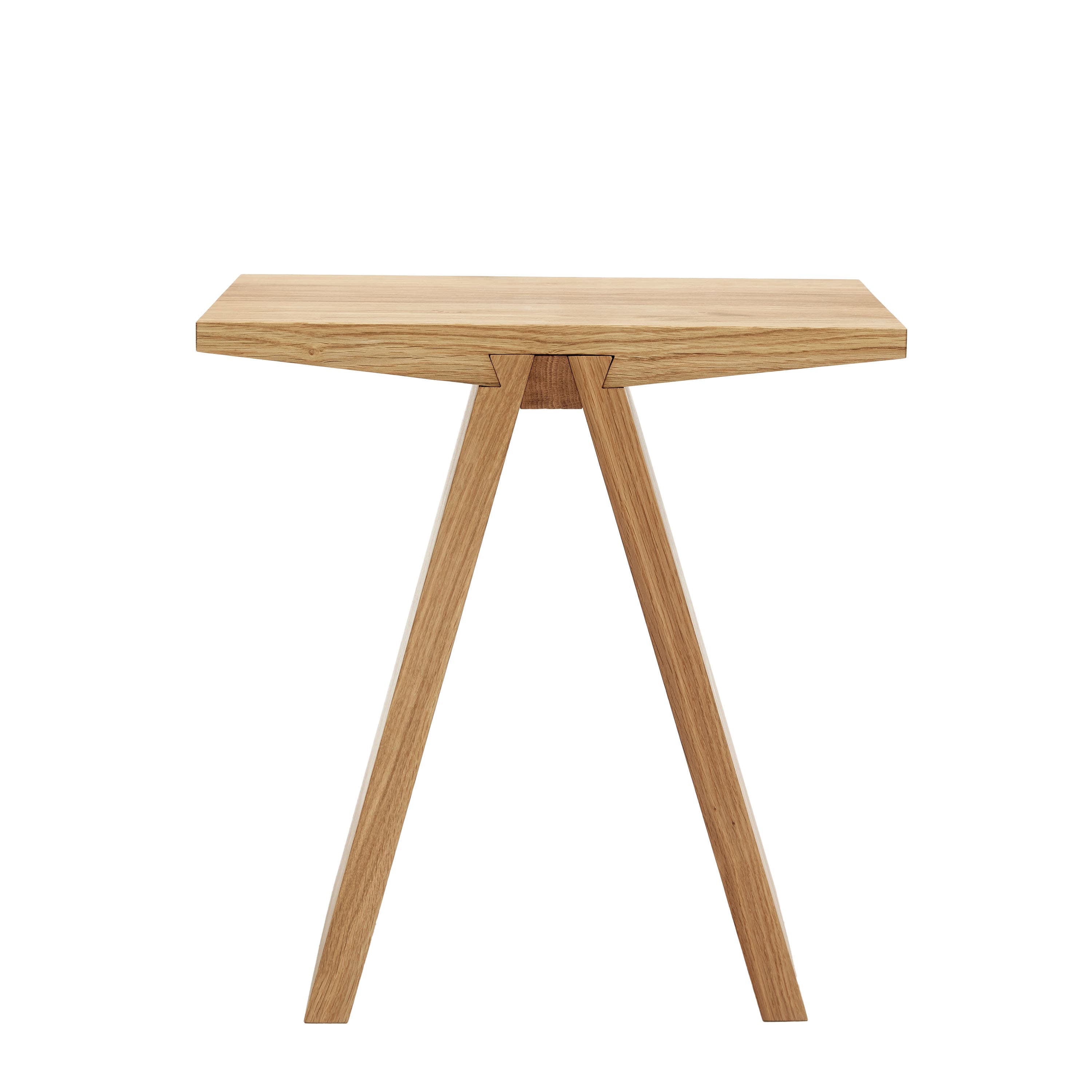 Angle Hocker Natural Oil Oak 45x29