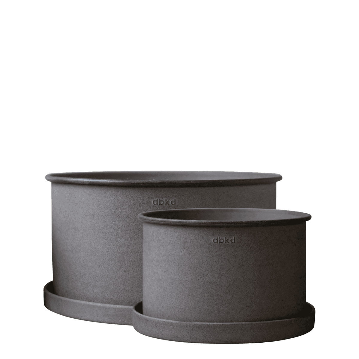 Plant Schüssel Blumentopf Braun 2er-Pack