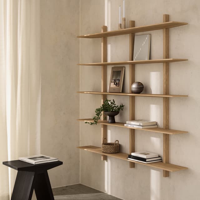 Noir Wandregal Natural Oil Oak XLarge