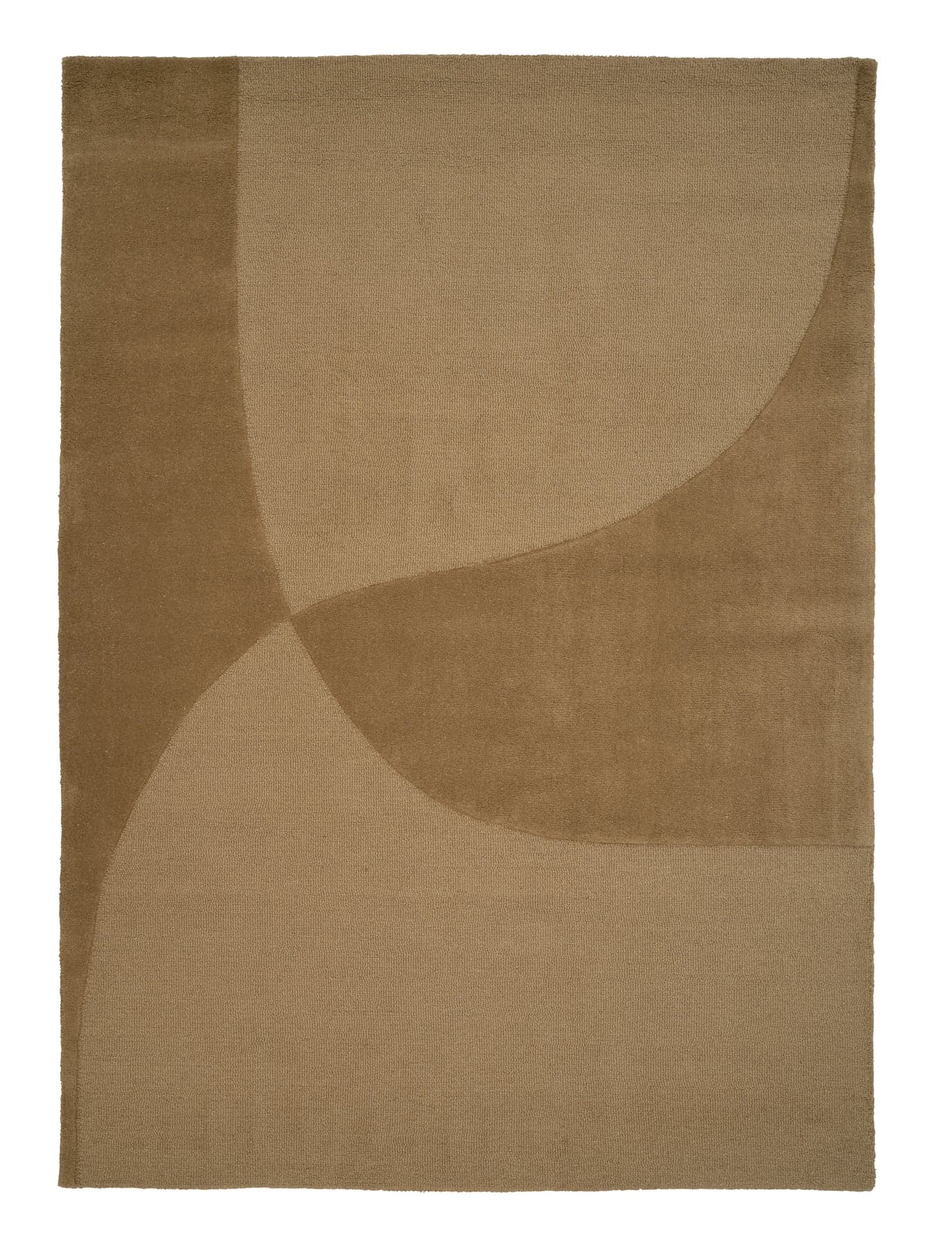 Split Plains Wollteppich Senf 170x240