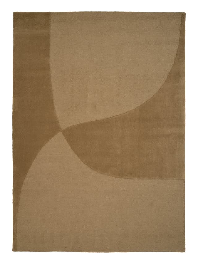 Split Plains Wollteppich Senf 170x240