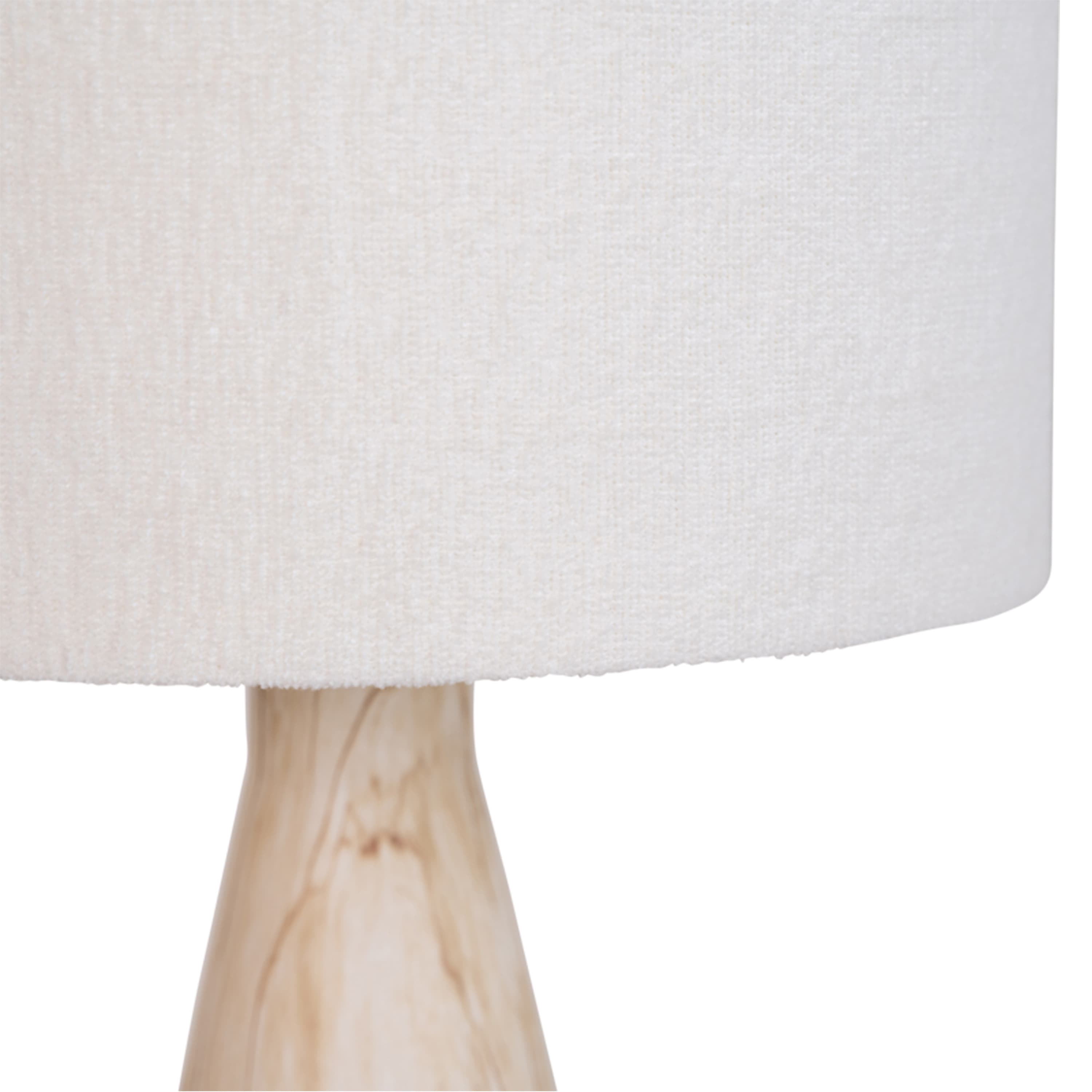 Jun Tischlampe Tavertine/White 50cm