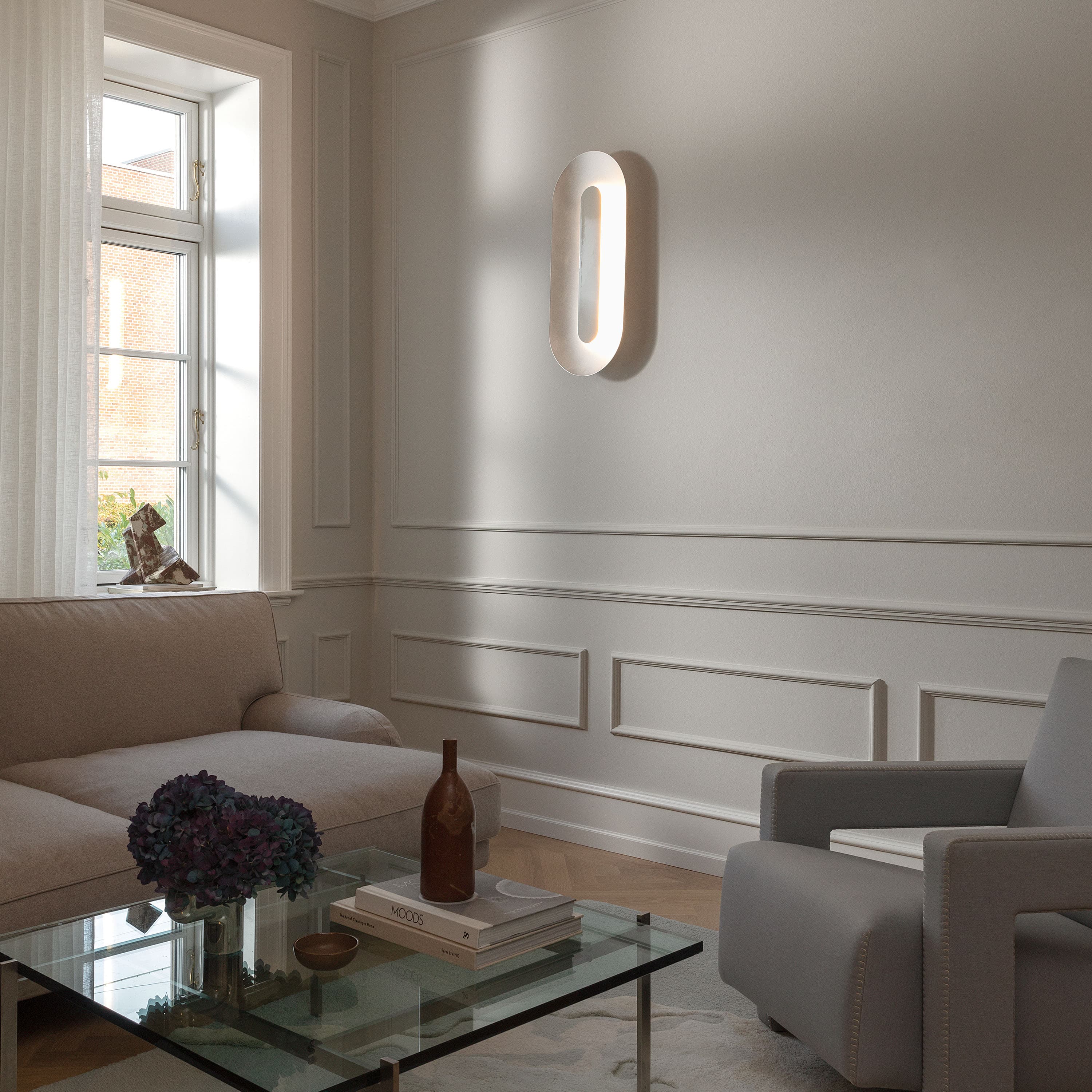 Sasi Wandleuchte Silver Large